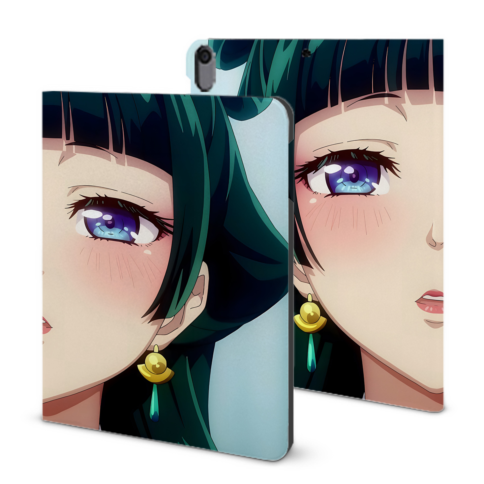 （画像用） 薬屋のひとりごと The Apothecary Diaries IPad ケース ブック型 PUレザー TPU 耐衝撃 軽量 薄型 ペン収納なし 全面保護 IPad 各モデル対応